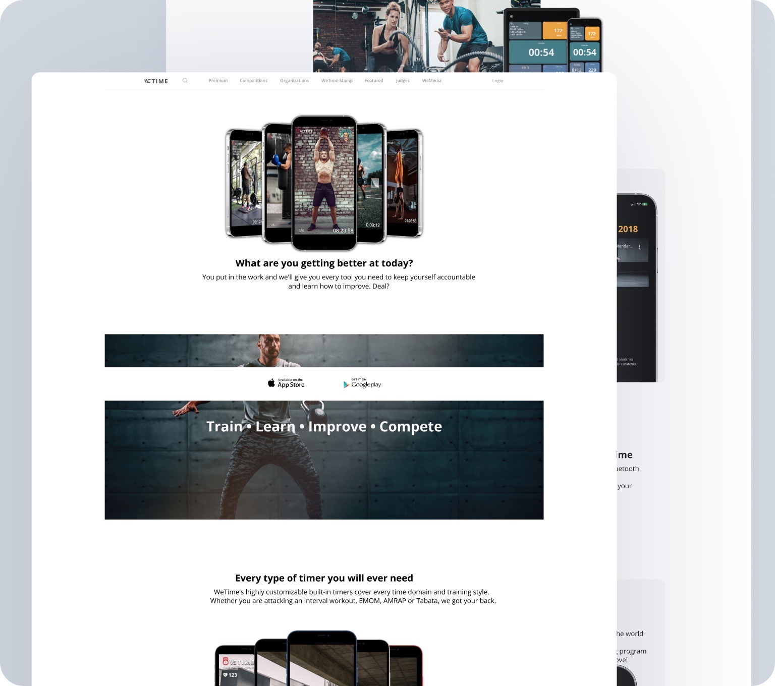 WeTime interface