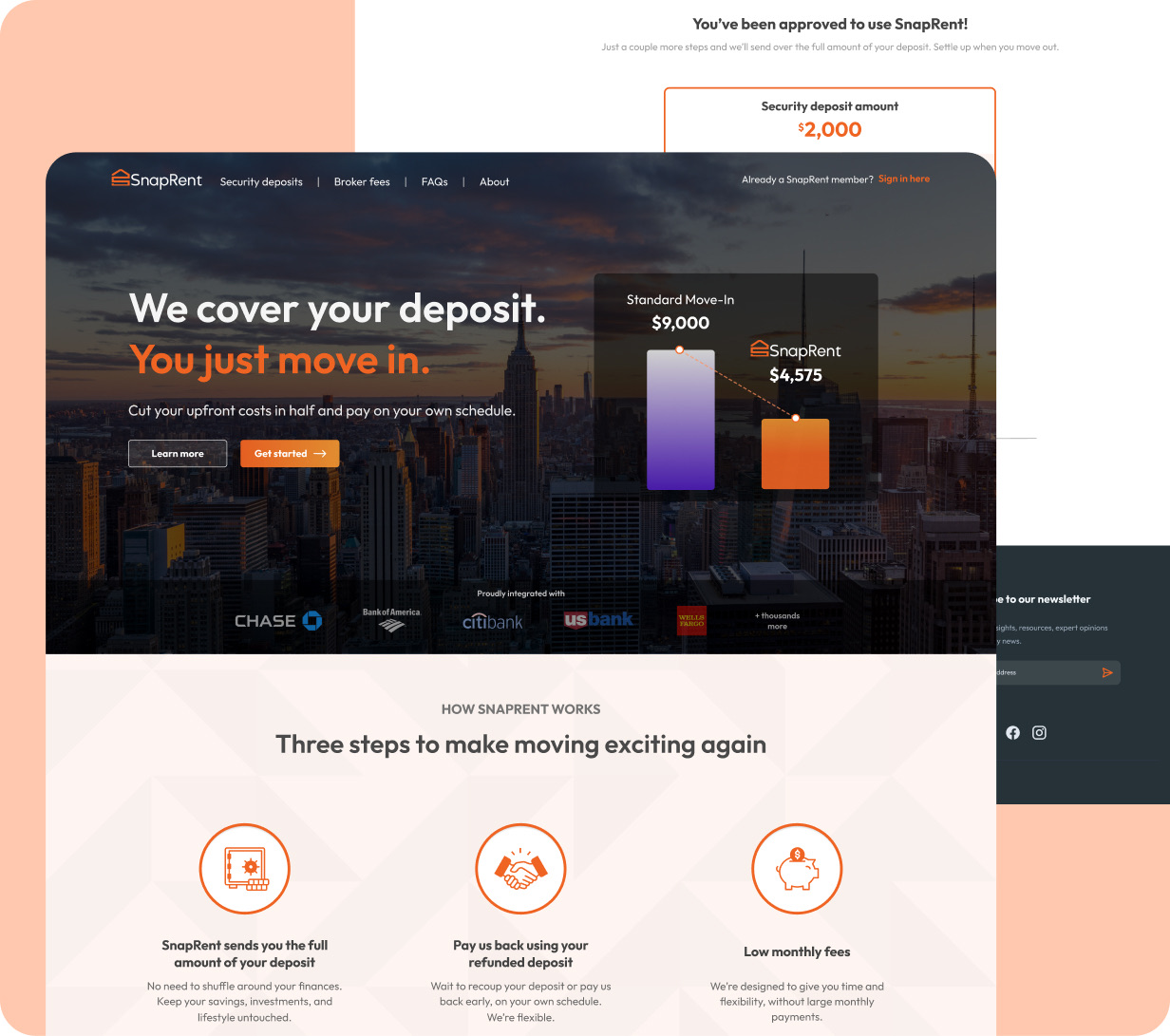 SnapRent interface