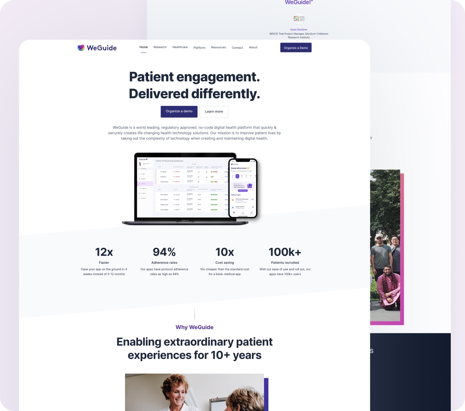WeGuide interface